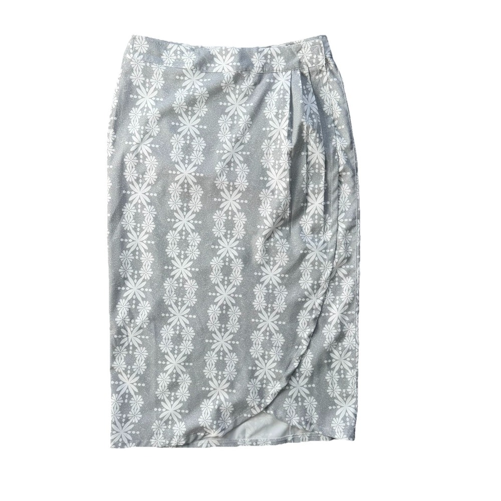 Ripskirt Hawaii The Original Wrap Skirt Length Gray And White Sz Small Rip Skirt - Picture 2 of 4